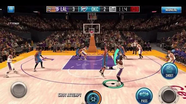 game bóng rổ - Game bóng rổ 3D NBA 2K